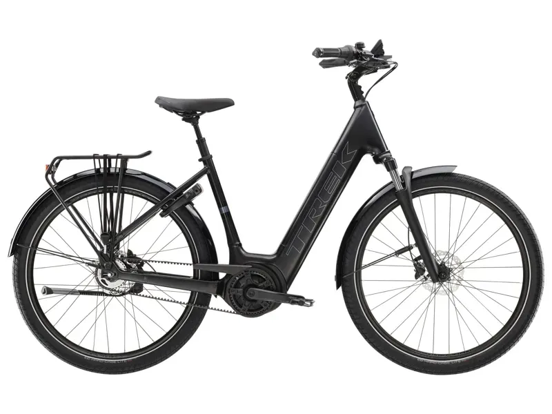 2026 Trek District+ 4 Lowstep Electric Bike In Black Satin