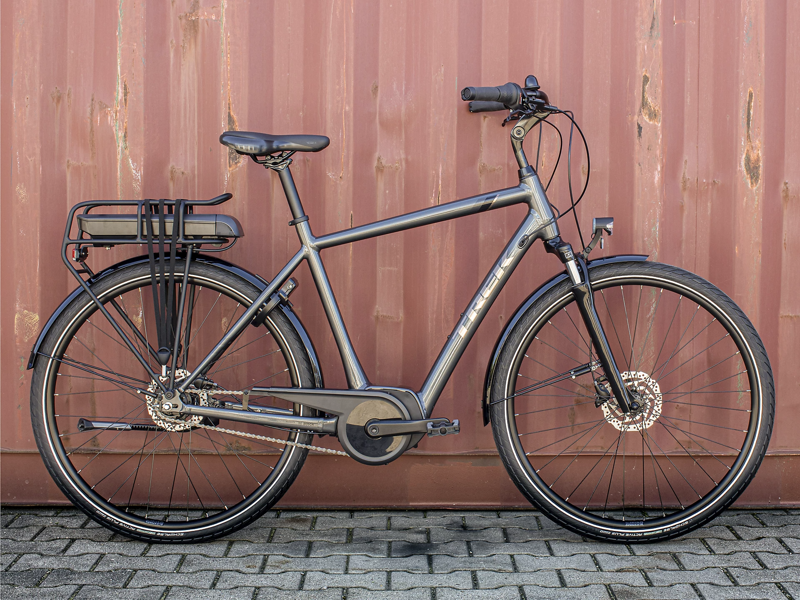 Trek District+ 1 500wh eHybrid Bike in Grey Large-1