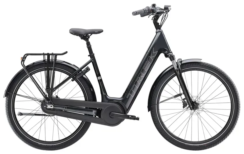 2026 Trek District+ 3 Lowstep 525w Electric City Bike in Lithium