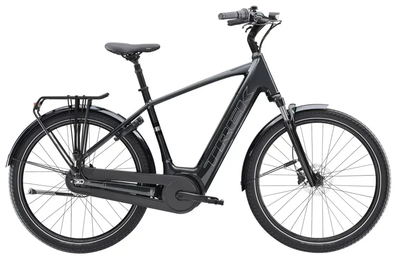 2026 Trek District+ 3 800w Electric City Bike in Lithium Grey