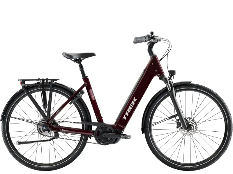 Trek District+ 4 N5 B LS eHybrid Bike in Cobra Blood