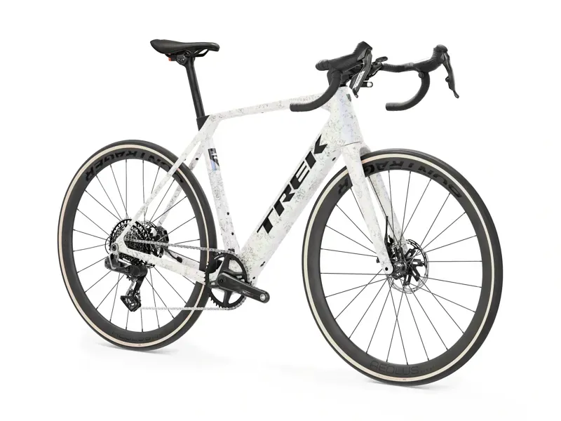 2027 Trek Domane+ SL 7 AXS Carbon Electric Road Bike in Pearl Silver -1