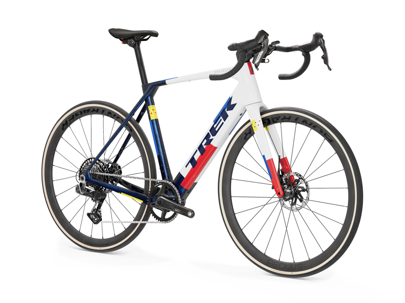 2027 Trek Domane+ SL 7 AXS Carbon Electric Road Bike in Navy Smoke/Trek White-1