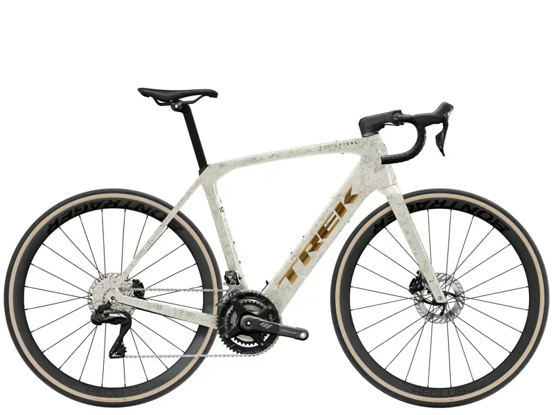 Trek Domane+ SLR 7 E-Road Bike In Era White/Supernova Marble