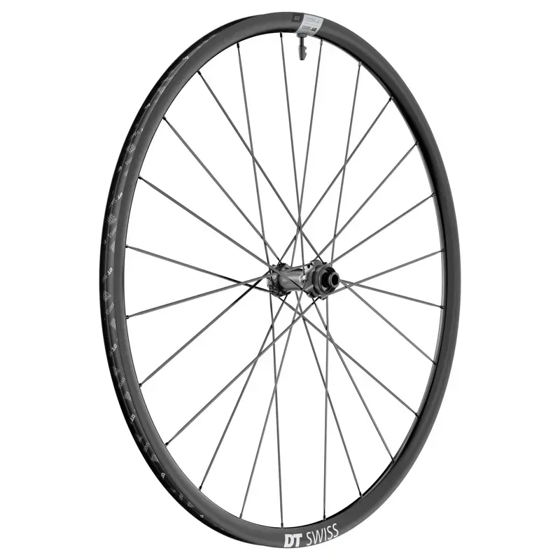 DT Swiss P 1800 Spline Disc 700c 12x100 Front Wheel in Black