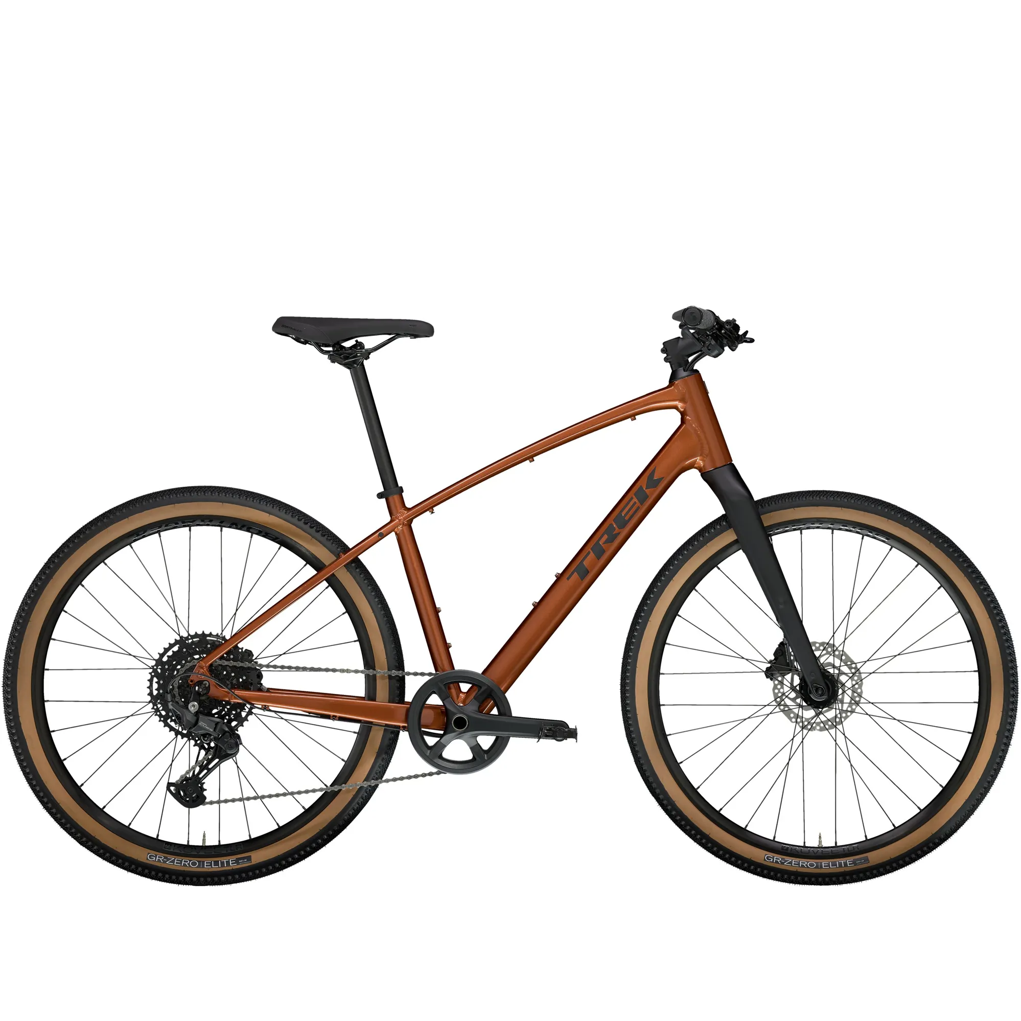 Trek Dual Sport Hybrid Bike In Penny Orange - Main Image
