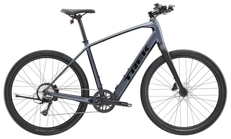 2026 Trek Dual Sport+ Plus 2 LT Electric Hybrid Bike In Galactic Grey