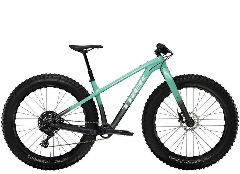 Trek Farley 5 Mountain Fat Bike in Satin Blue Sage Lithium Grey