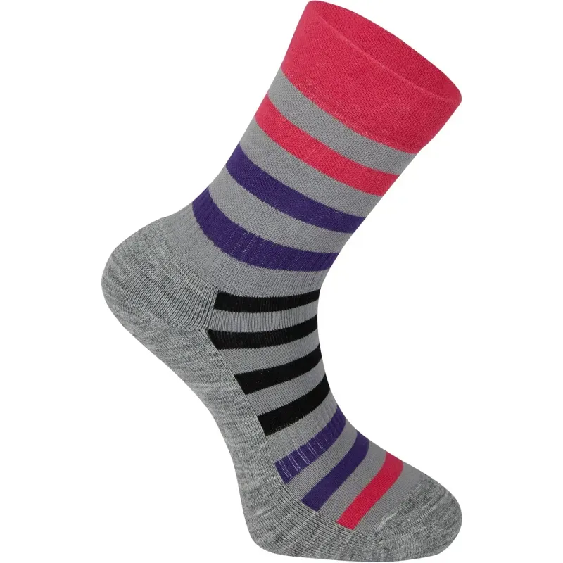 Madison Roam Isoler Merino 4 Season Cycling Sock In Pink