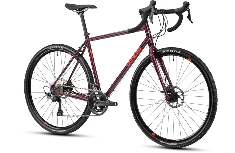Genesis Croix De Fer 30 Steel Gravel Bike in Plum Purple Large-1