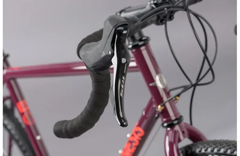 Genesis Croix De Fer 30 Steel Gravel Bike in Plum Purple Large-2