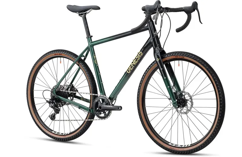 Genesis Fugio 10 Gravel Bike in Green Medium-1