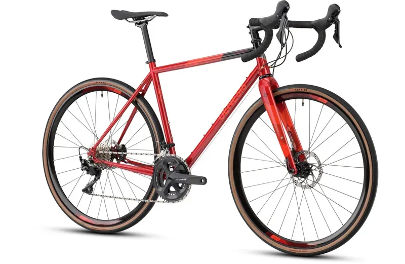 Genesis Equilibrium Disc Steel Road Bike in Red-1