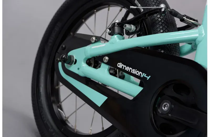 Ridgeback Dimension 14 Inch Wheel Kids Bike in Green-6