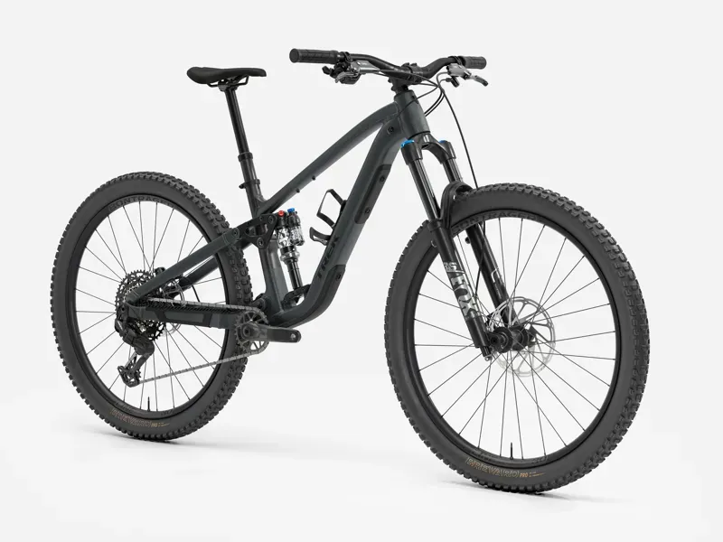 2026 Trek Fuel EX 8 Mountain Bike in Lithium Grey/Trek Black Splatter-1
