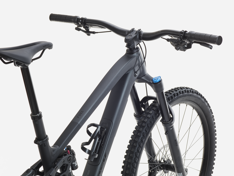 Trek Fuel EX 8 Mountain Bike in Lithium Grey/Trek Black Splatter-2
