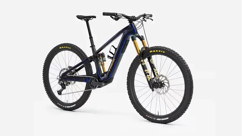 Trek Fuel+ EX 9.8 XT Carbon eMountain Bike in Gloss Navy Smoke/Matte Trek Black-1