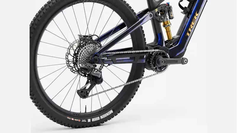 Trek Fuel+ EX 9.8 XT Carbon eMountain Bike in Gloss Navy Smoke/Matte Trek Black-3