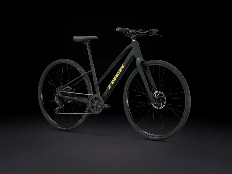 Trek FX 2 Hybrid Bike in Matte Trek Black-1