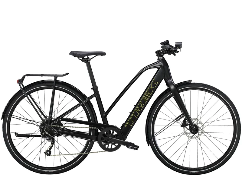 Trek Fx+ 2 Electric Hybrid Bike in Satin Black
