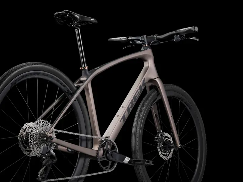 Trek FX Sport SL 6 Hybrid Bike in Matte Bronze Age/Deep Smoke-1