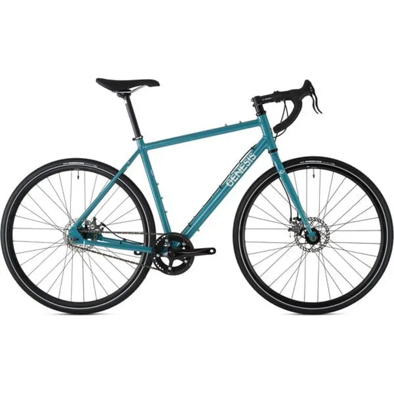 Genesis Flyer Singlespeed Steel Disc Bike in Teal