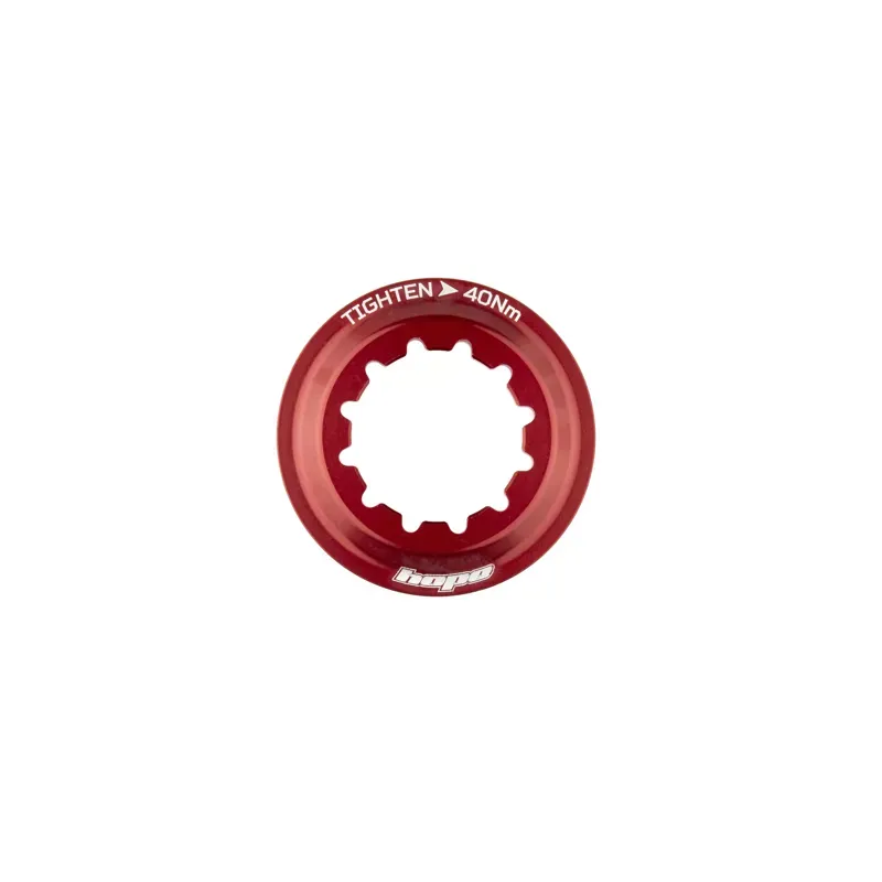 Hope Centre Lock Disc Lockring in Red