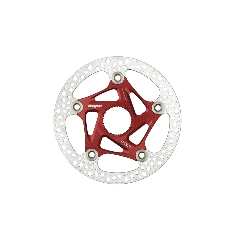 Hope Road Centre Lock Disc Rotor 160mm in Red