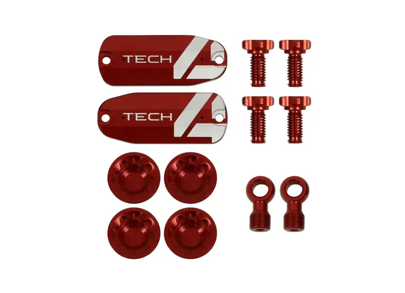 Hope Tech 4 E4 Custom Kit - Pair - Red