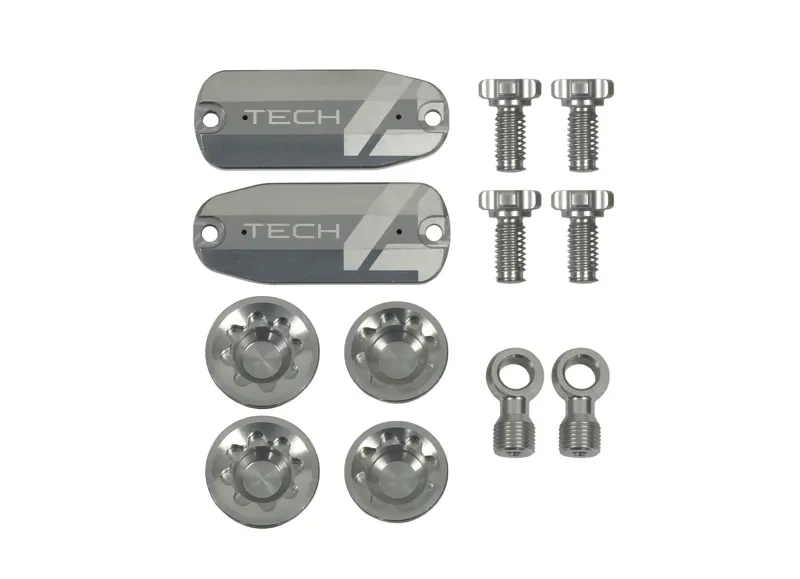 Hope Tech 4 v4 Custom Kit - Pair - Silver