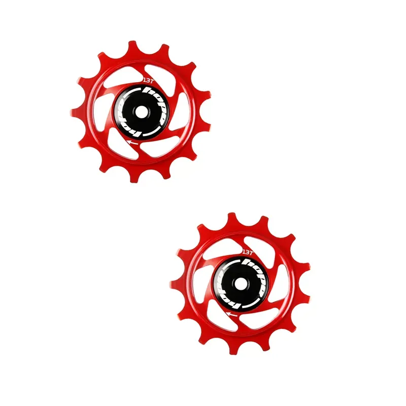Hope 13Tooth Derailleur Jockey Wheels Pair in Red
