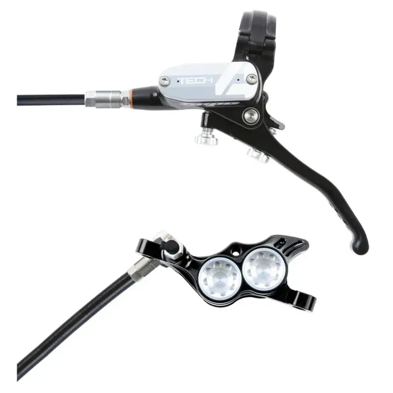 Hope Tech 4 E4 Hydraulic Disc Brake - No Rotor - Black/Silver