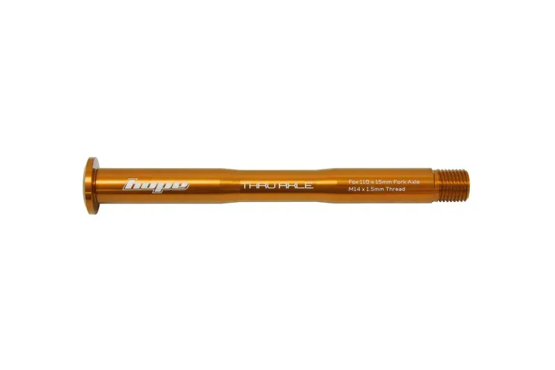 Hope Front 15mm Thru Axle for Fox Forks - Orange