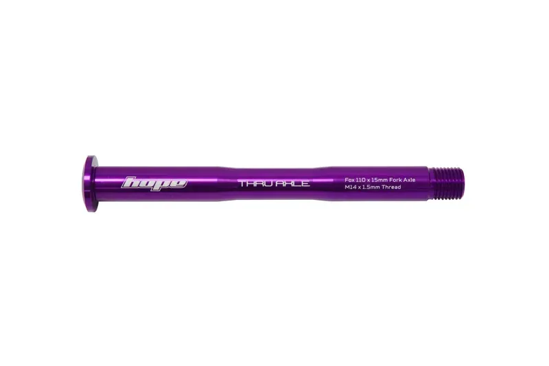 Hope Front 15mm Thru Axle for Fox Forks - Purple