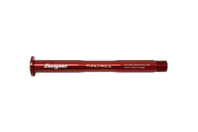 Hope Front 15mm Thru Axle for Fox Forks - Red