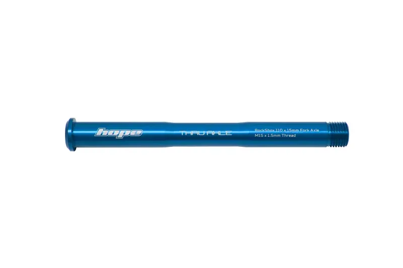 Hope Front 15mm Thru Axle for Rockshox Forks - Blue