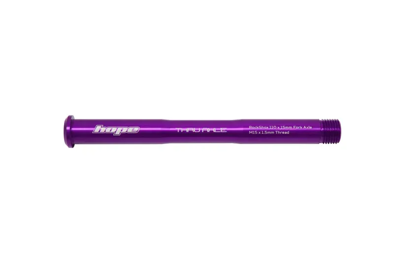 Hope Front 15mm Thru Axle for Rockshox Forks - Purple