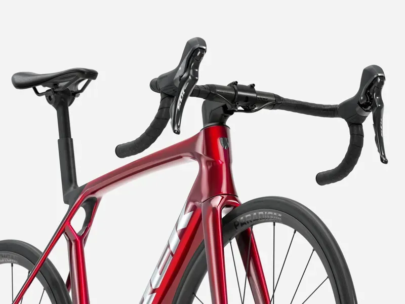 2026 Trek Madone SL 5 Carbon Road Bike in Fury Red Deep Smoke-4