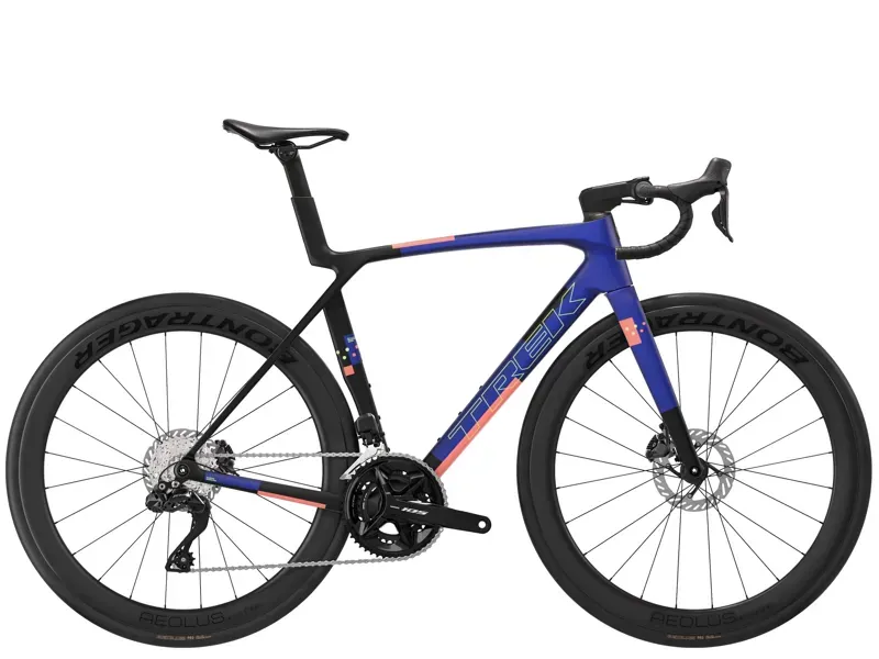 Trek Madone SL 6 Gen 8 Road Bike in Matte Cobalt Blue/Trek Black/Living Coral