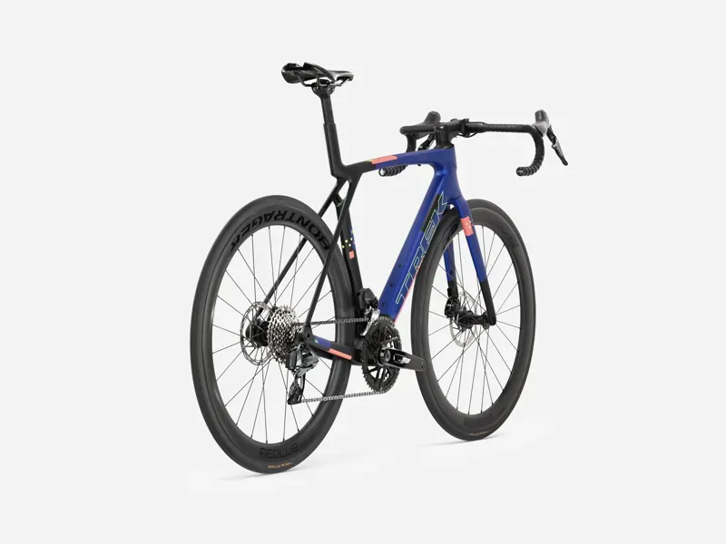 Trek Madone SL 6 AXS Gen 8 Road Bike in Matte Cobalt Blue/Trek Black/Living Coral-1