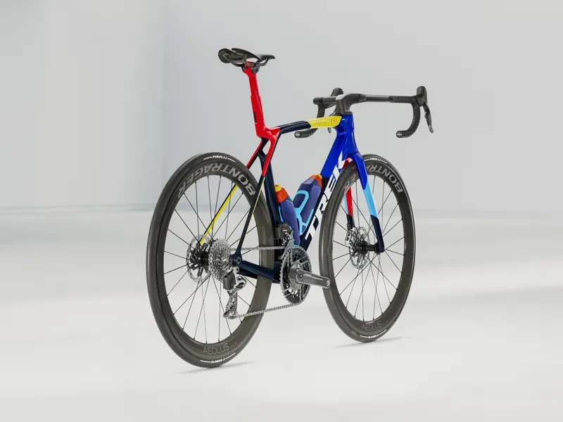 2026 Trek Madone Gen 8 SLR 9 AXS Carbon Road Bike in Lidl Trek Navy Smoke-1