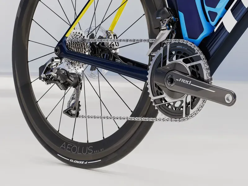 2026 Trek Madone Gen 8 SLR 9 AXS Carbon Road Bike in Lidl Trek Navy Smoke-5