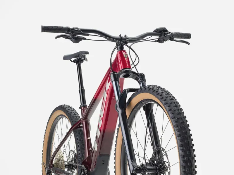 Ex-Display Trek Marlin+ 8 E-Mountain Bike in Fury Red/Lithium Fade-3