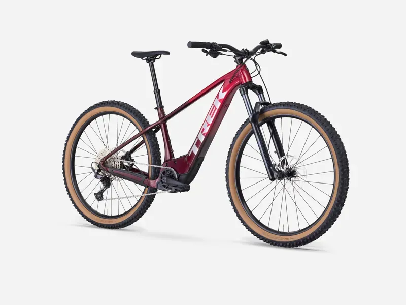 Ex-Display Trek Marlin+ 8 E-Mountain Bike in Fury Red/Lithium Fade-1