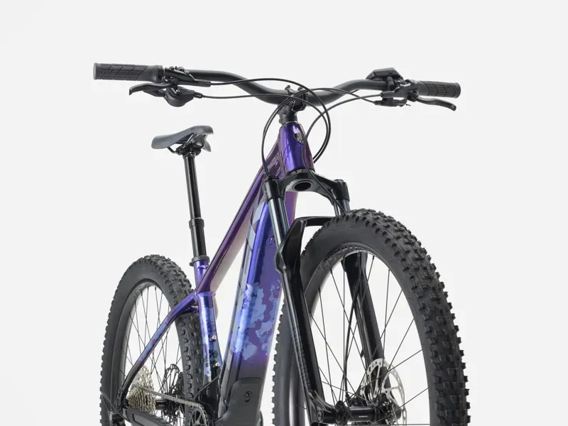 Ex-Display Trek Marlin+ 8 E-Mountain Bike in Purple Flip/Black Fade-3