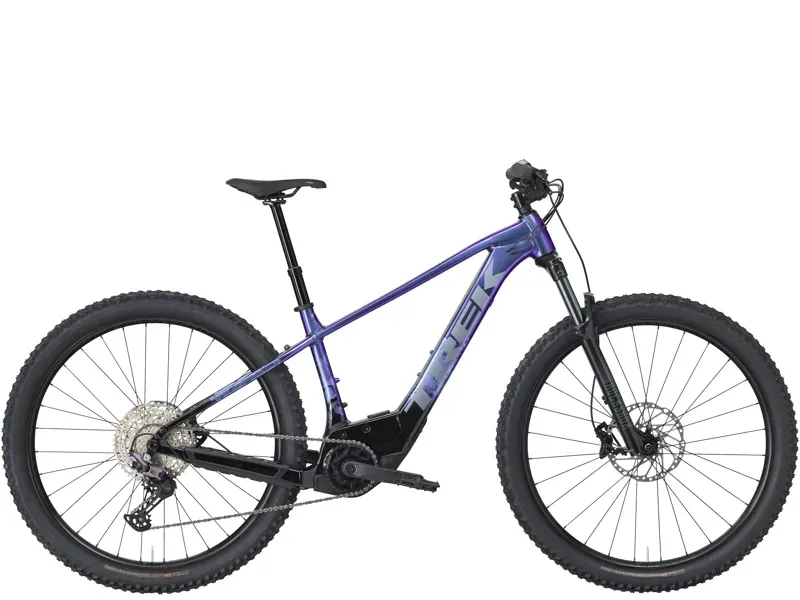 Ex-Display Trek Marlin+ 8 E-Mountain Bike in Purple Flip/Black Fade