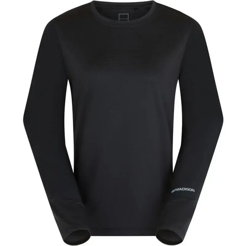 Madison Flux Women's Long Sleeve Trail Jersey In Black