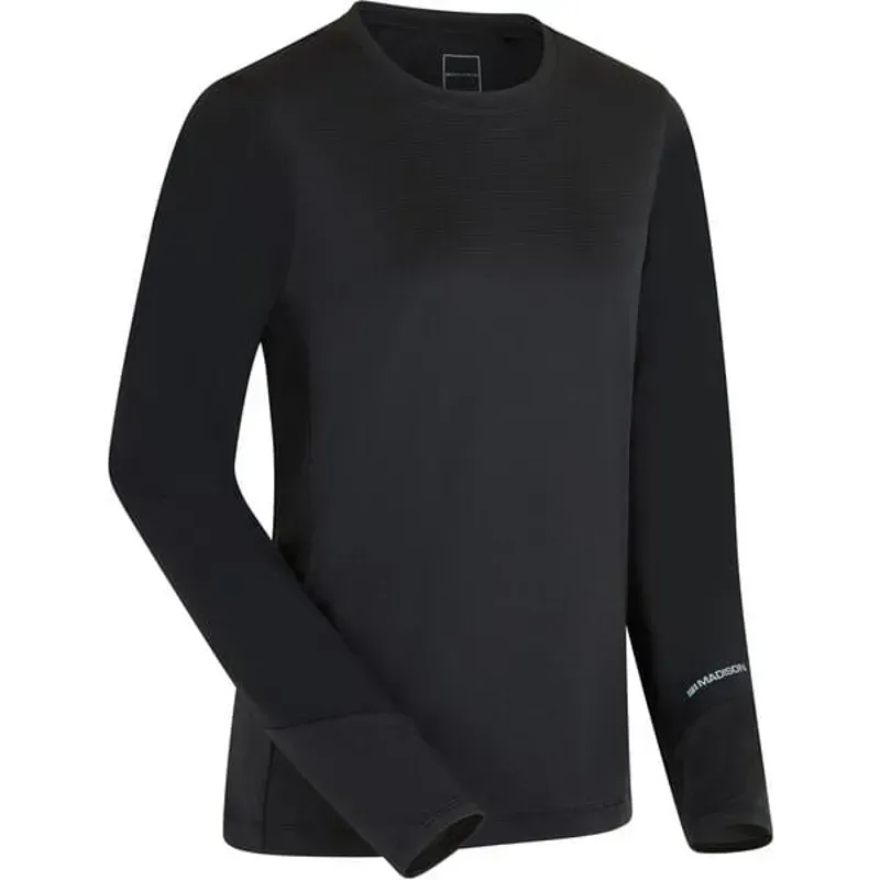 Madison Flux Women's Long Sleeve Trail Jersey In Black-1