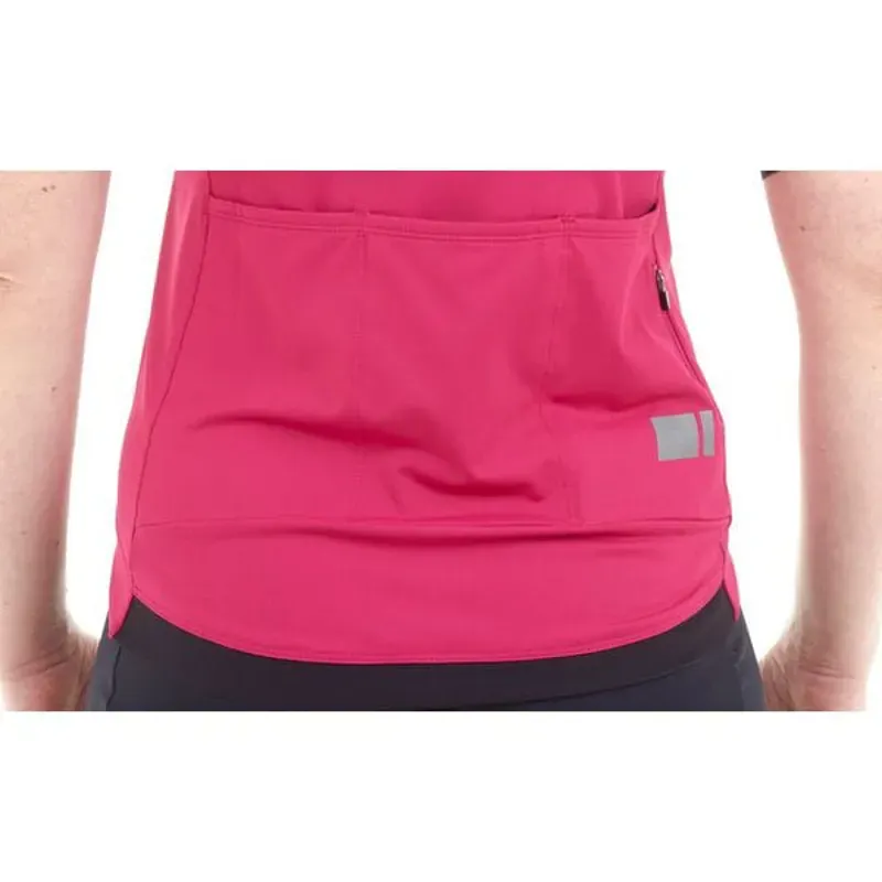 Madison Flux Women's Short Sleeve Road Cycling Jersey In Pink-4
