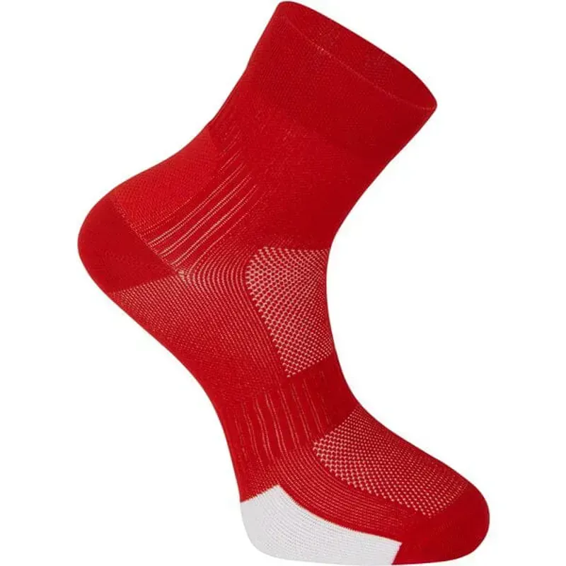Madison Flux Performance Road Cycling Sock In True Red